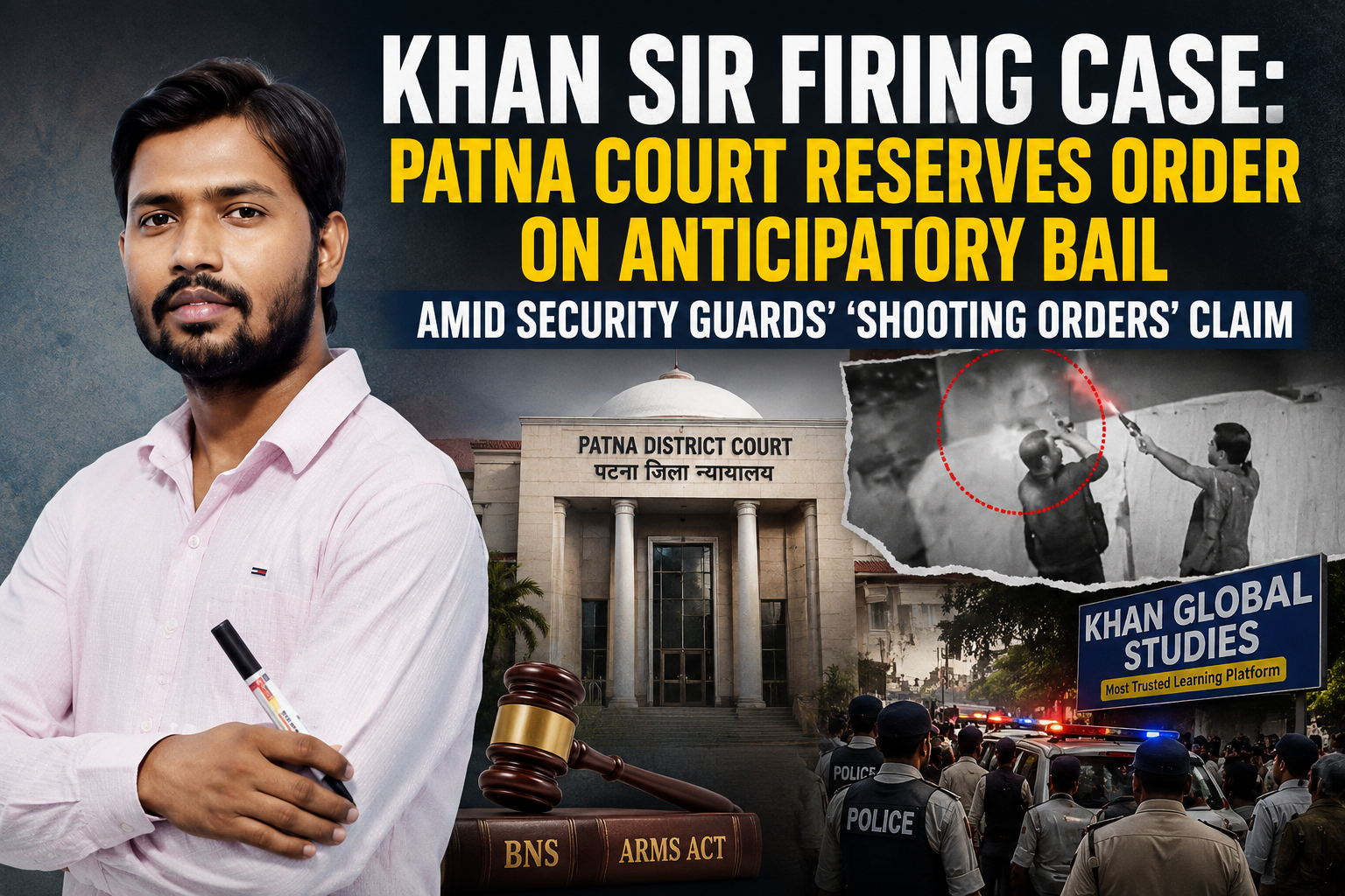 Khan Sir Firing Case: Patna Court Reserves Bail Order After Guards' Shooting Claim